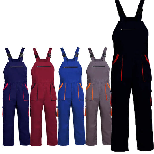 Cralom Cargo Bib Overalls Jumpsuit, Protective Coveralls, Uniform & Cargo Pants