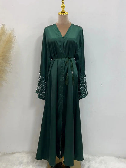 Luxury Ramadan Open Abaya by Cralom - Modest Muslim Dresses for Women
