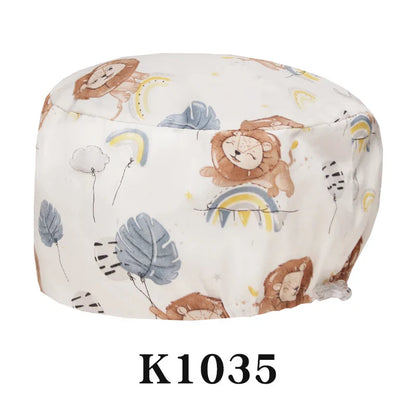 Cralom Women's Surgical Caps - Dental Nursing Hats for Pet Hospital