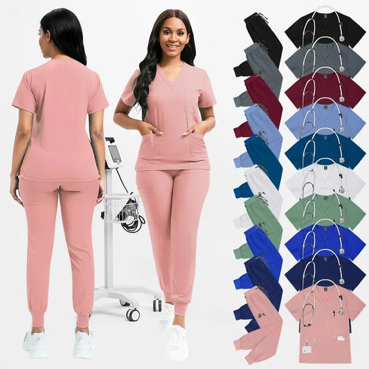 Cralom Men's Classic Nurse Scrubs Set: Premium Medical Uniforms for Clinical Work