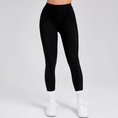 Cralom High Waist Yoga Leggings for Women - Peach Hip Raise Fitness Pants