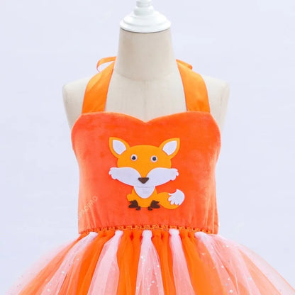 Cralom Fox Cosplay Dress for Kids Carnival | Toddler Girl Tutu Outfit
