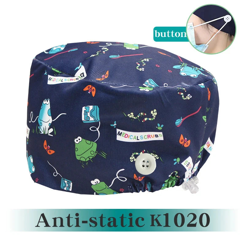 Cralom Silky Surgeon Cap Soft Scrub Hat for Medical Professionals