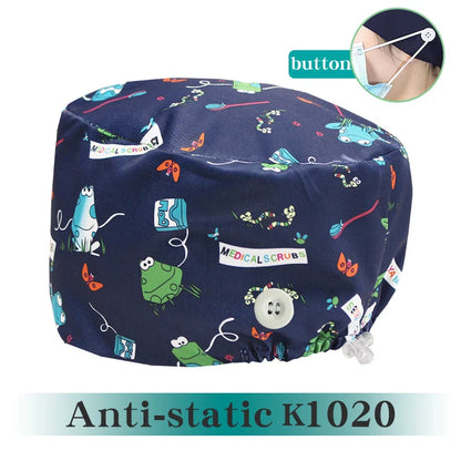 Cralom Silky Surgeon Cap Soft Scrub Hat for Medical Professionals