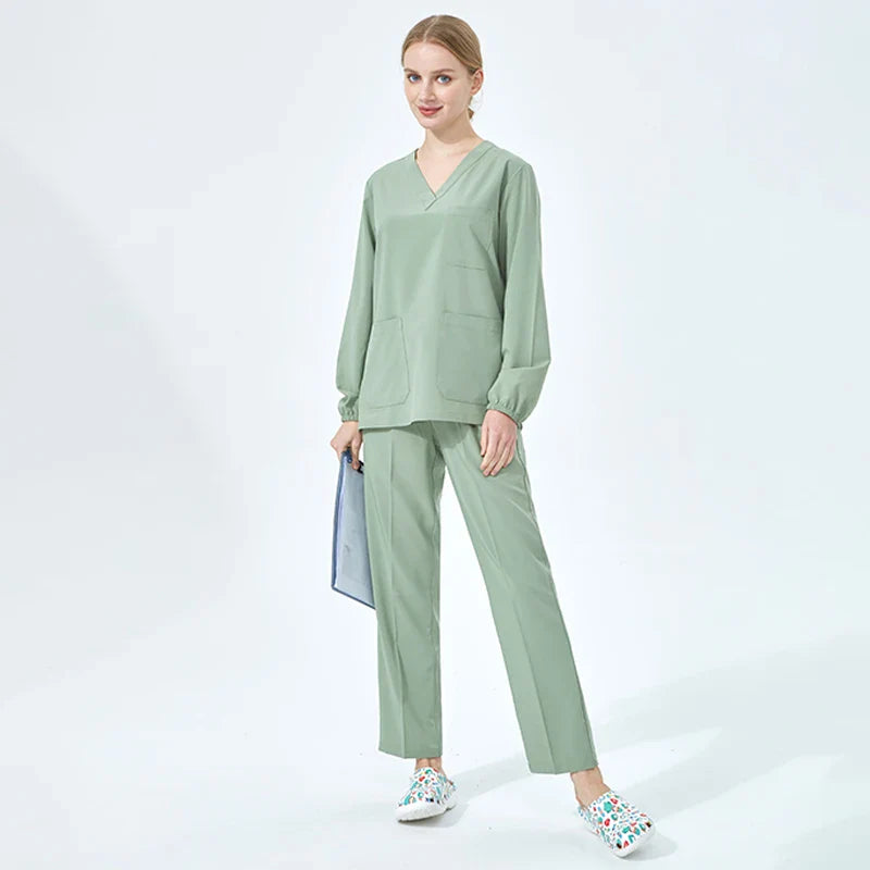 Cralom Women's Quick Dry Scrub Sets for Pet Hospital & Dental Clinic