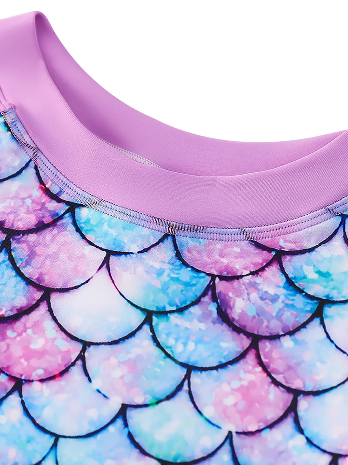 Cralom 3D Scale Print 2-Piece Kids Girl Swim Set