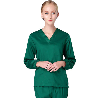 Cralom Cotton Nursing Scrubs Set - Hospital Medical Workwear
