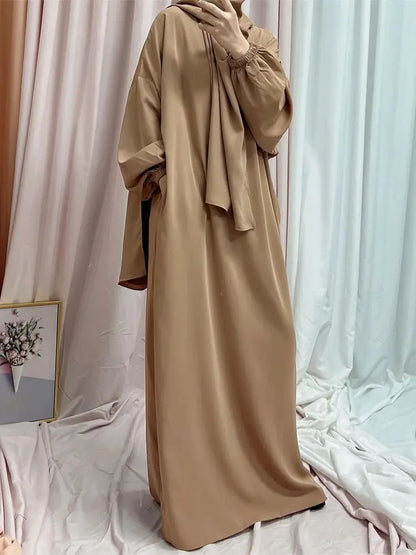 Cralom Modest Eid Niqab Abaya Kaftan Dress