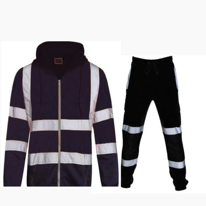 Cralom High Energy Reflective Hoodie Set: Durable Workwear with Breathable Design