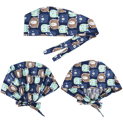 Cralom Surgical Scrub Cap for Medical Nurse Work Hat