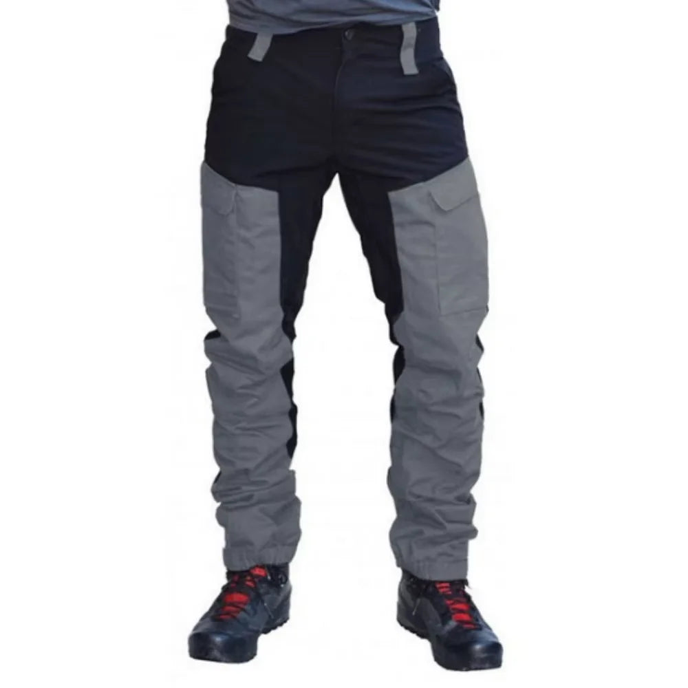 Cralom Slim Fit Color Blocked Sports Work Pants