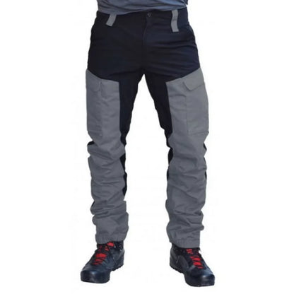 Cralom Slim Fit Color Blocked Sports Work Pants