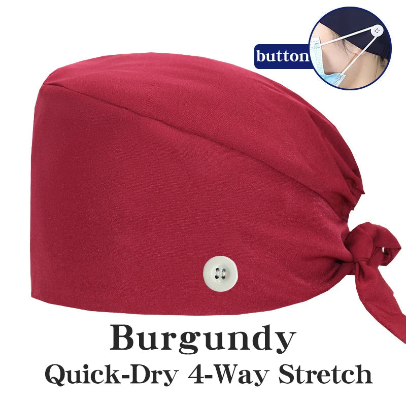 Cralom Summer Medical Caps for Beauty Salon, Spa & Clinic - Soft Surgical Hats