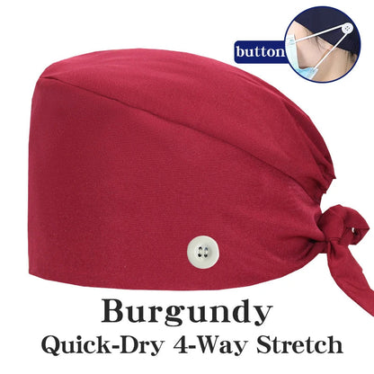 Cralom Summer Medical Caps for Beauty Salon, Spa & Clinic - Soft Surgical Hats