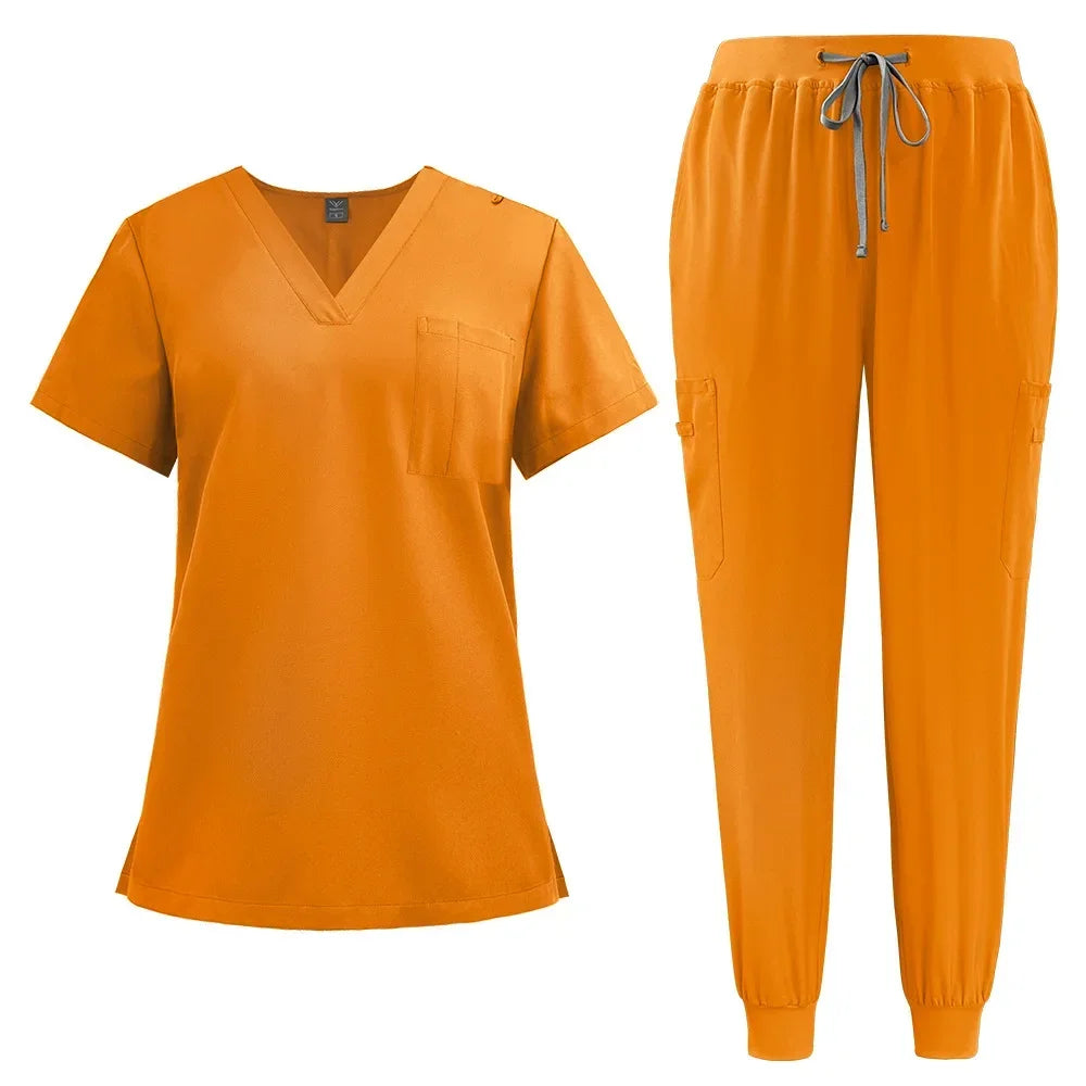Cralom Unisex Nurse Scrubs Set - Hospital Surgical Workwear