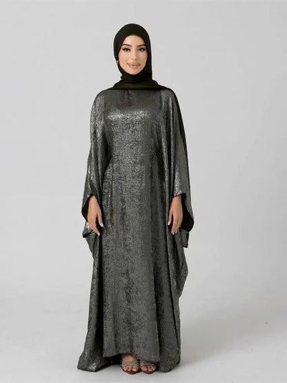 Cralom Luxury Satin Maxi Abaya for Women Muslim - Cralom Ramadan Eid Dubai Abayas