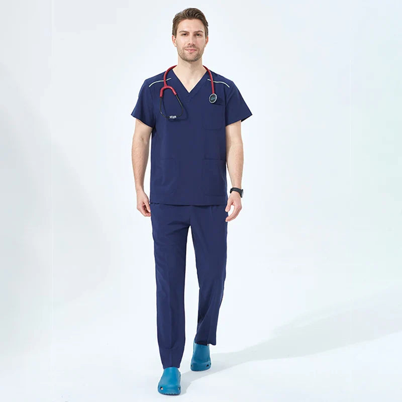 Cralom Men's Stretch Medical Scrub Uniforms - Ultra Soft Workwear Outfit