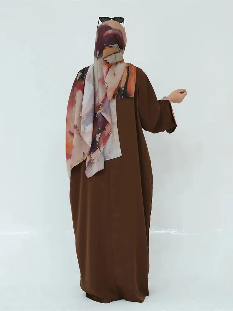 Cralom Ramadan Eid Kebaya Set Abaya Kaftan Modest Hijab Dress
