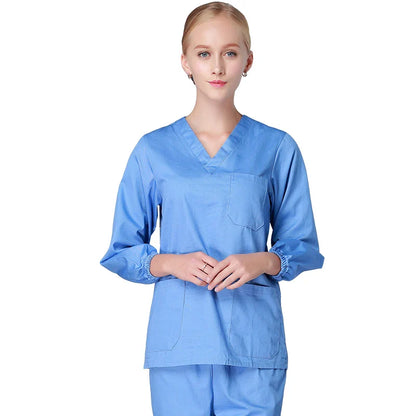 Cralom Cotton Nursing Scrubs Set - Hospital Medical Workwear
