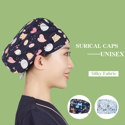 Cralom Unisex Cotton Scrub Cap: Premium Tieback Surgeon Hat