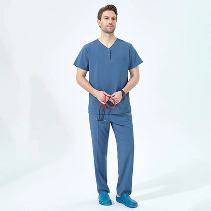 Cralom Unisex 4-way Stretch Doctor Scrub Set: Premium Hospital Uniform