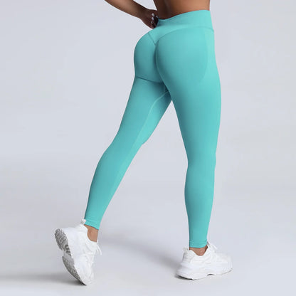 Cralom High Impact Yoga Pants: Seamless Low Waist Leggings for Gym & Fitness