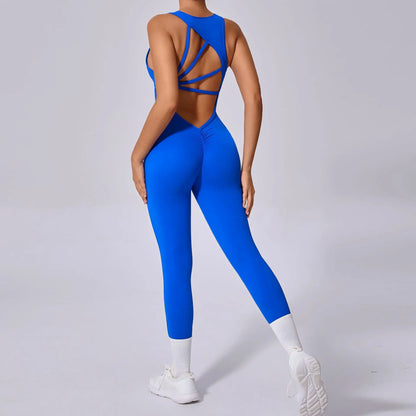 Cralom Seamless Butt Lifting Yoga Jumpsuit