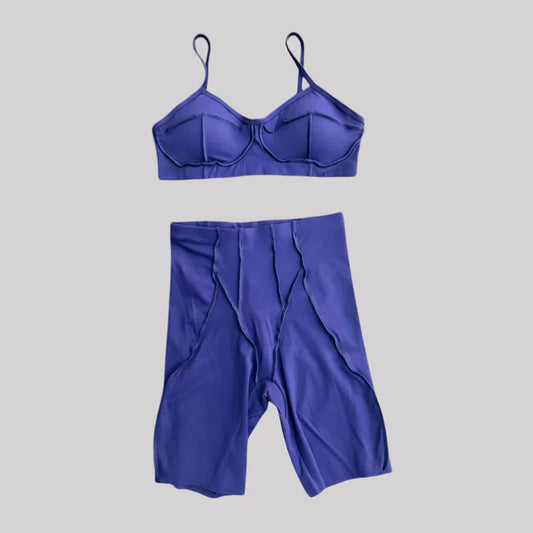 Cralom Seamless Yoga Set: Backless Sports Bra & Hip-lifting Leggings, Fitness Gym Outfit