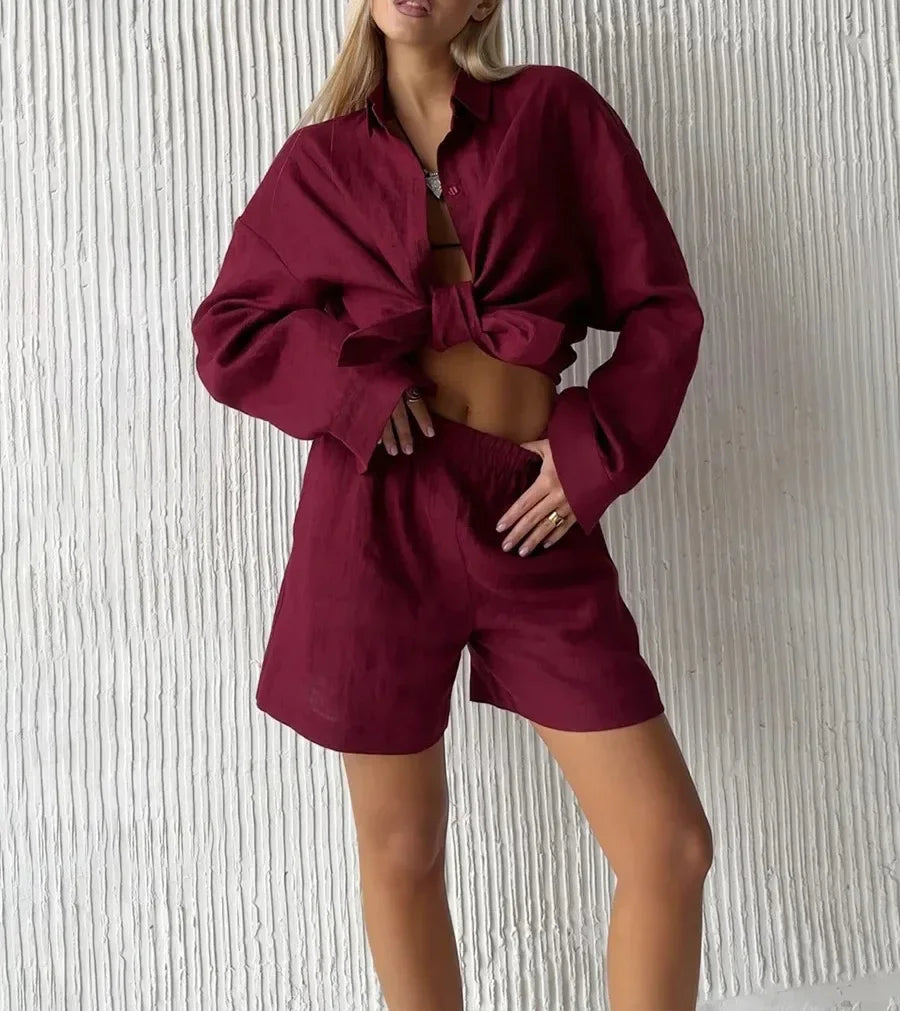 Cralom Spring 2025 Fashion Blouse & Pant Set