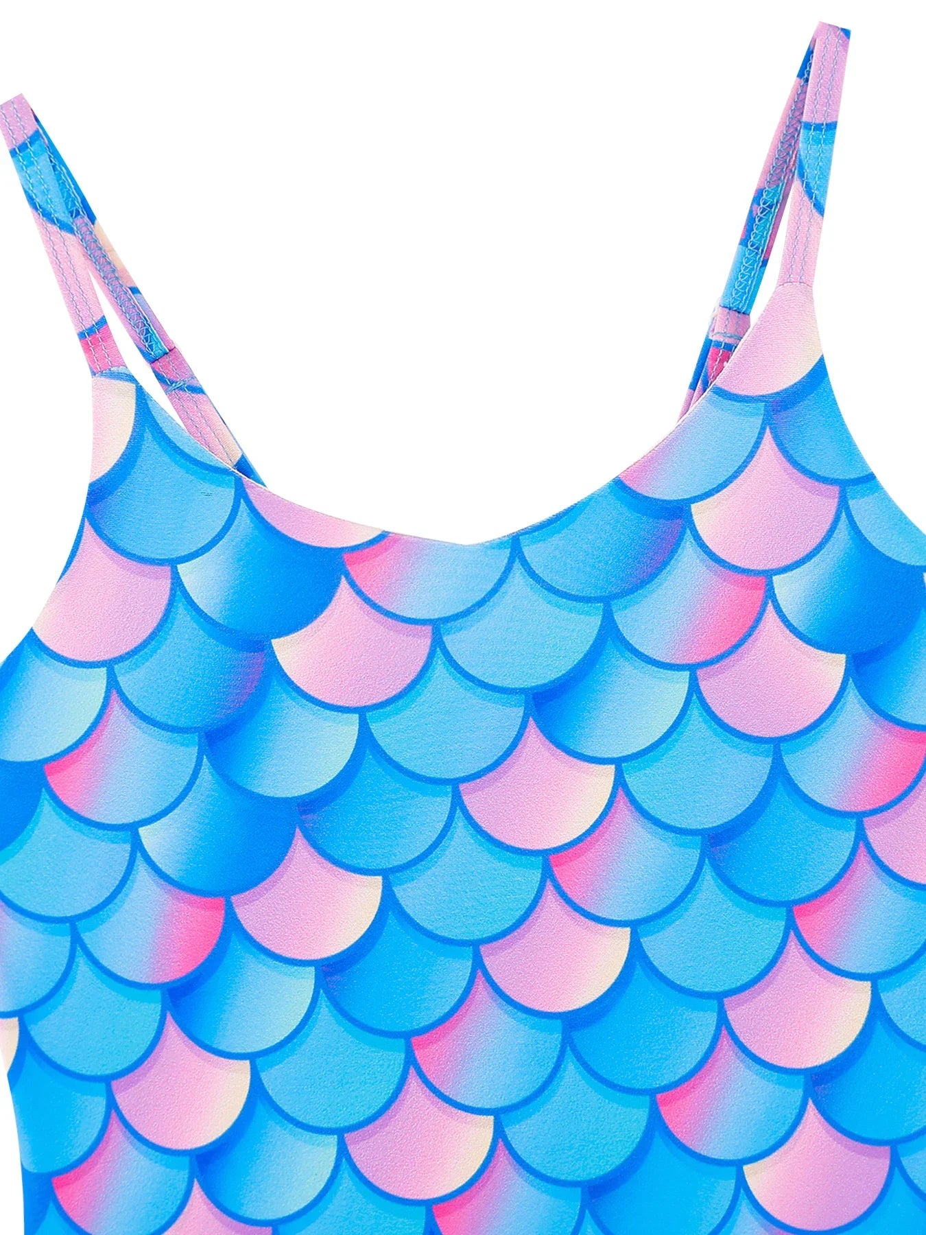 Girls Scale Print One-Piece Swimsuit by Cralom