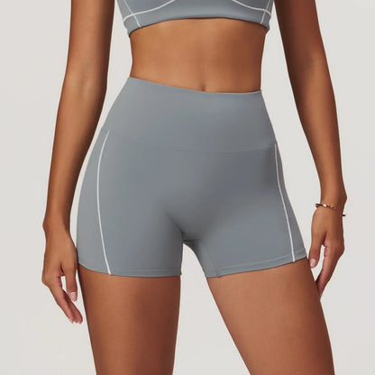 Cralom High Waist Yoga Shorts for Women's Fitness and Running