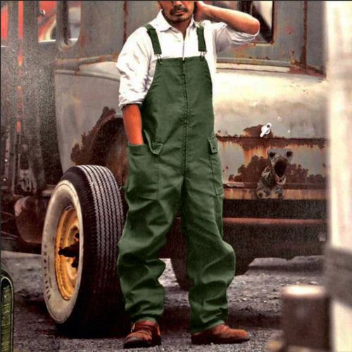Cralom Durable Auto Repair Workwear Overalls in Solid Color