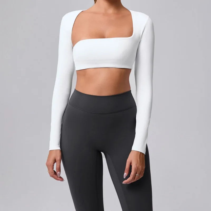 Cralom Women's Lightweight Long Sleeve Yoga Tunic for Outdoor Sports & Fitness