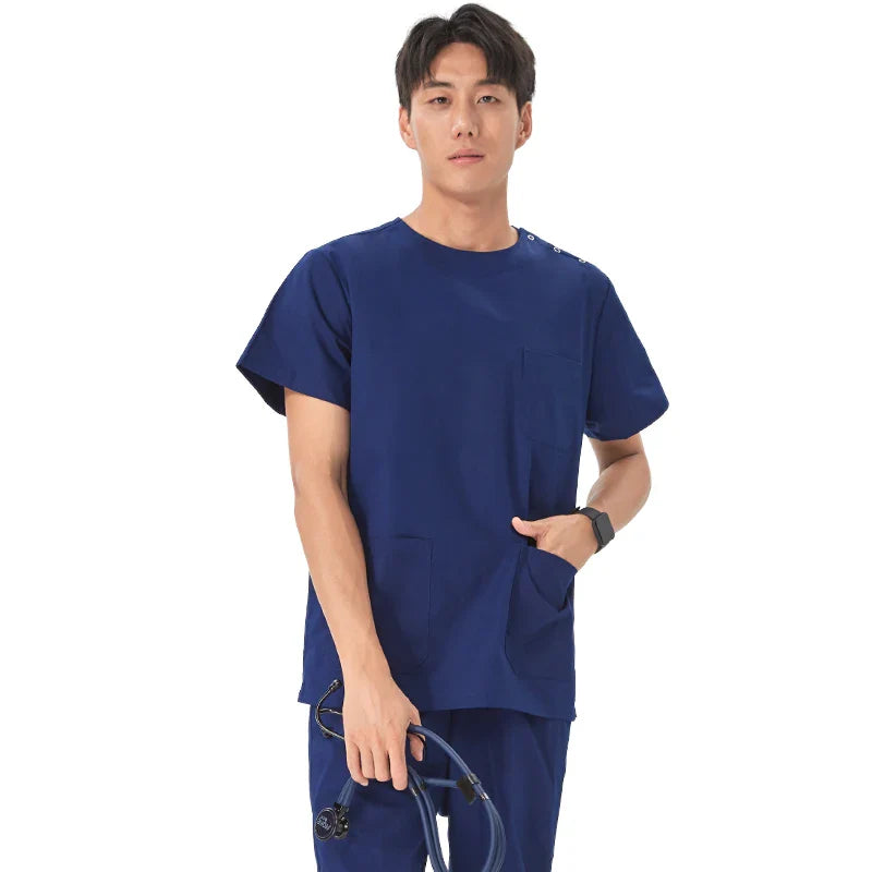 Cralom Medical Scrub Set for Hospital Nurses and Doctors Workwear