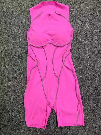 Cralom Yoga Jumpsuit: Hip-lifting, Hollow-out Splicing One-piece Fitness Set for Women