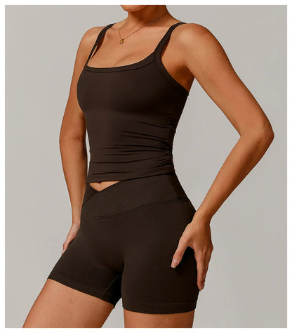 Cralom Yoga Sports Vest for Women - Quick Dry Gym Tank Top for Running and Workouts