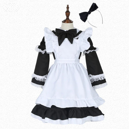 Cralom Classic Maid Anime Cosplay Costume Plus Size Apron Maid