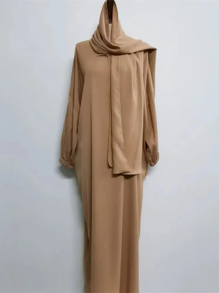 Cralom Modest Eid Niqab Abaya Kaftan Dress