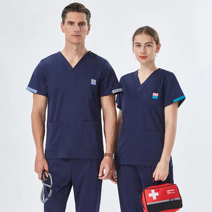 Cralom Unisex Medical Surgical Scrubs Set for Veterinary Workwear