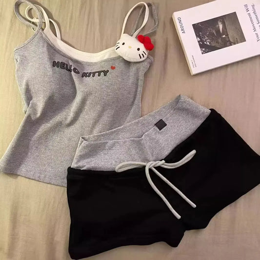 Cralom Backless Camisole with Chest Cushion, Fake Two-Piece Inner Vest