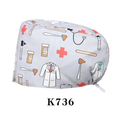 Cralom Shiba Inu Surgeon Scrub Cap - Unisex Surgical Hat in Cute Design