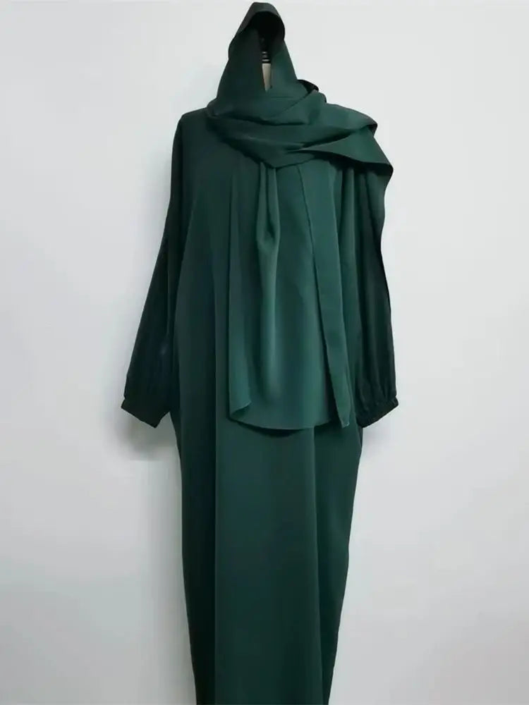 Cralom Modest Eid Niqab Abaya Kaftan Dress