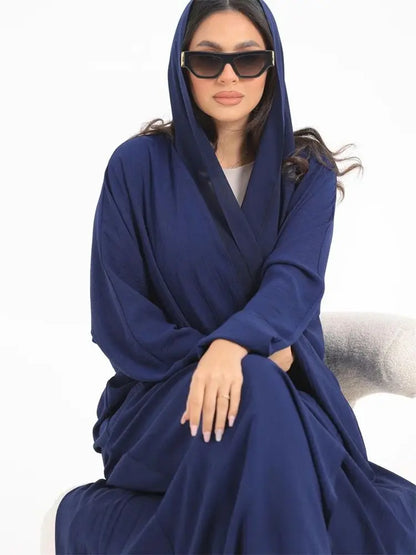 Cralom Open Kimono Dubai Abaya Kaftan Dress for Women