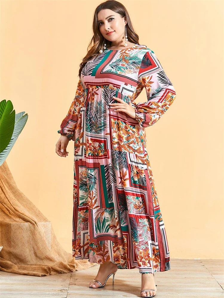 Cralom Ramadan Eid Abaya Kaftan Modest Dress - Women's Fashion