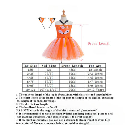 Cralom Fox Kids Cosplay Costume with Headband and Tail - Animal Dress Up