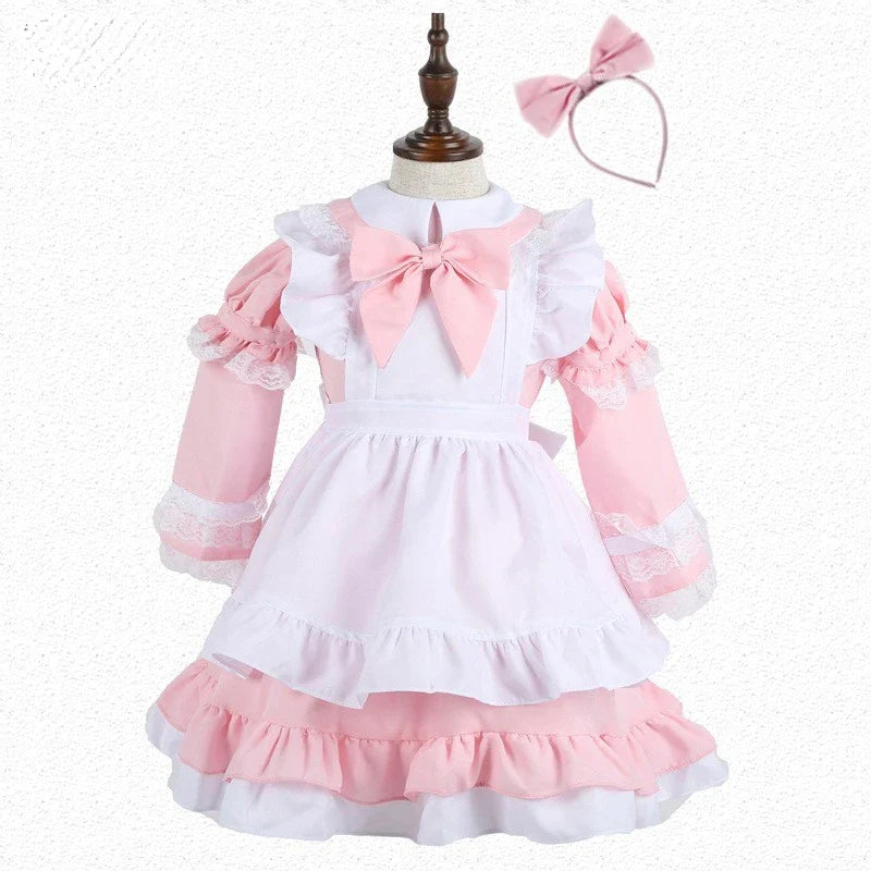 Cralom Classic Maid Anime Cosplay Costume Plus Size Apron Maid