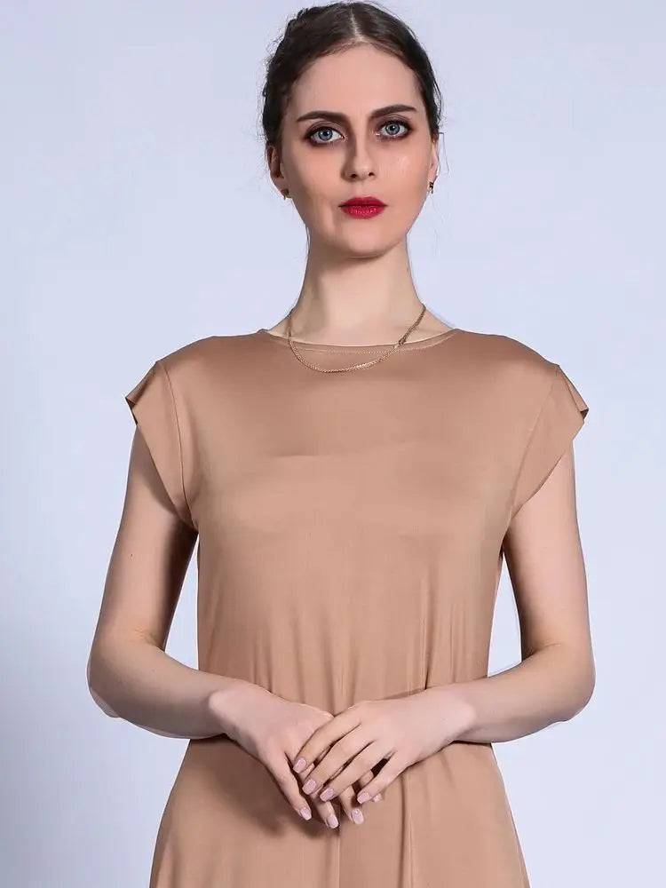 Cralom Ramadan Eid Khaki Abaya Dress for Women