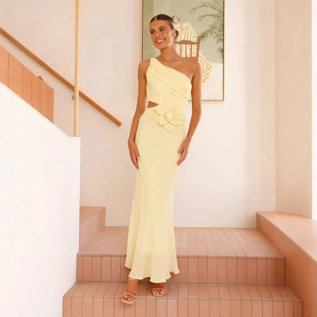 Cralom Women's Strapless Slim Fit Dress