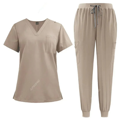 Cralom Unisex Nurse Scrubs Set - Hospital Surgical Workwear