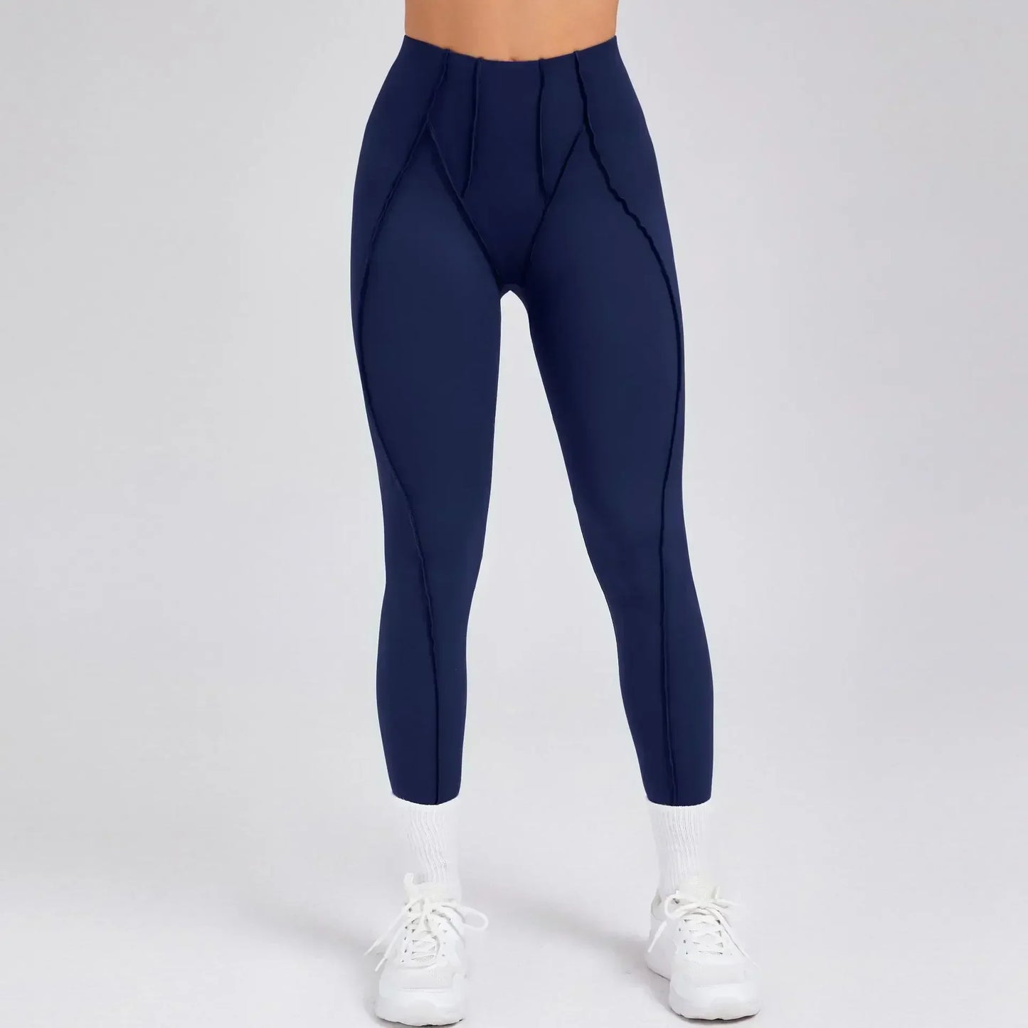Cralom High Waist Yoga Leggings for Women - Peach Hip Raise Fitness Pants